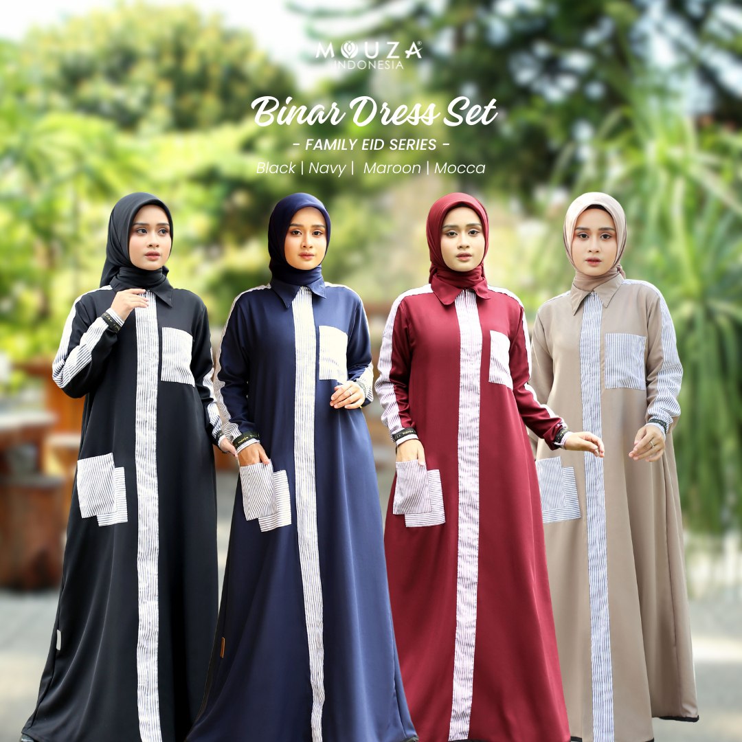 Binar Dress Set Square